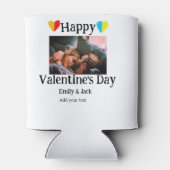 Rafraîchisseur Pour Canette Heureuse Sainte-Valentin ajouter nom de couple pho (Dos)