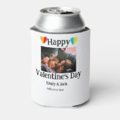 Rafraîchisseur Pour Canette Heureuse Sainte-Valentin ajouter nom de couple pho (Can Dos)
