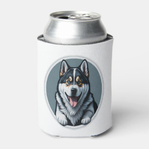 Rafraîchisseur Pour Canette heureux Alaskien Malamute Puppy