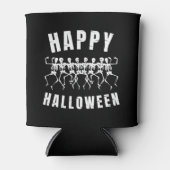 RAFRAÎCHISSEUR POUR CANETTE HEUREUX HALLOWEEN DANSER SKELETONS (Devant)