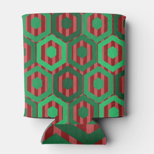 Rafraîchisseur Pour Canette Hexagones de Noël (Dos)