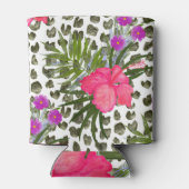 Rafraîchisseur Pour Canette Hibiscus Animal : Aquarelle Motif sans joint. (Dos)