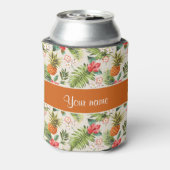 Rafraîchisseur Pour Canette Hibiscus d'ananas et Fronds de palme (Can Dos)