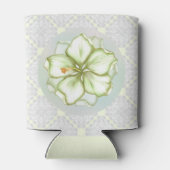 Rafraîchisseur Pour Canette Hibiscus & dentelle BLANC (Dos)