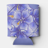 Rafraîchisseur Pour Canette Hibiscus & dentelle BLEU (Dos)