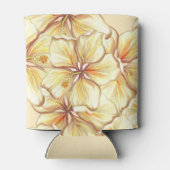 Rafraîchisseur Pour Canette Hibiscus & dentelle JAUNE (Dos)