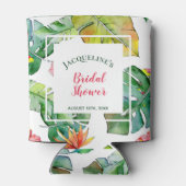 Rafraîchisseur Pour Canette Hibiscus tropical Mariée de Luau hawaïen (Dos)