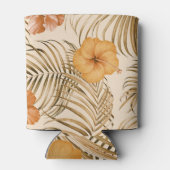 Rafraîchisseur Pour Canette Hibiscus tropical : Motif tiré à la main. (Dos)