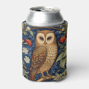 Rafraîchisseur Pour Canette Hibou dans le jardin style William Morris