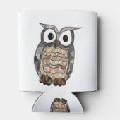 Rafraîchisseur Pour Canette hibou géométrique (Dos)