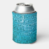 Rafraîchisseur Pour Canette Hiéroglyphes égyptiens anciens Bleu Can Cooler (Can Dos)