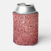 Rafraîchisseur Pour Canette Hiéroglyphes égyptiens anciens Red Can Cooler (Can Dos)