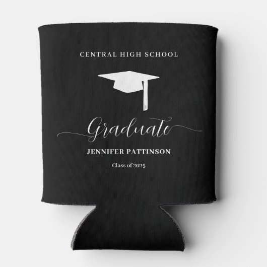 Rafraîchisseur Pour Canette High School Graduate Modern Graduation Party (Dos)