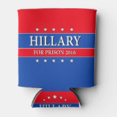 RAFRAÎCHISSEUR POUR CANETTE "HILLARY FOR PRISON 2016" (Devant)