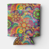 Rafraîchisseur Pour Canette Hippie Super Techno Psychedelic Thunder_Cove (Devant)