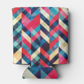 Rafraîchisseur Pour Canette Hipster zigzag : grunge motif sans soudure. (Dos)