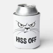 Rafraîchisseur Pour Canette Hiss Off Funny Chat En Colère (Can devant)