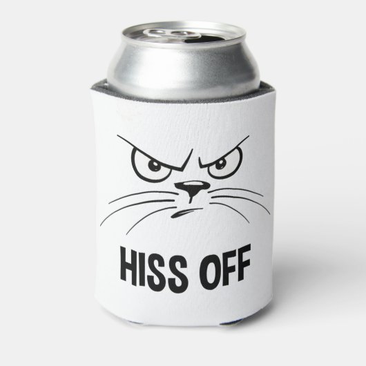 Rafraîchisseur Pour Canette Hiss Off Funny Chat En Colère (Can Dos)