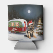 Rafraîchisseur Pour Canette Hiver Allemand Berger Caravane Noël Aventure (Dos)