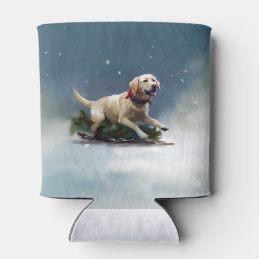 Rafraîchisseur Pour Canette hiver de Noël du Labrador (Dos)