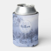 Rafraîchisseur Pour Canette Hiver merveilleux brouillard épinette forêt neige  (Can devant)