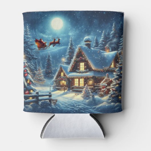 Rafraîchisseur Pour Canette Hiver/Père Noël/Noël/Neige (Devant)