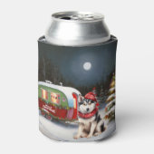 Rafraîchisseur Pour Canette Hiver Sibérie Husky Caravan Christmas Adventure (Can devant)