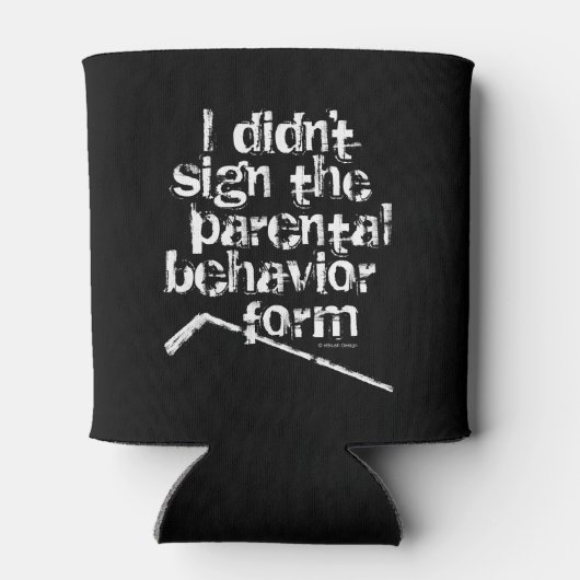 Rafraîchisseur Pour Canette Hockey Comportement Parental Forme Peut refroidir (Dos)