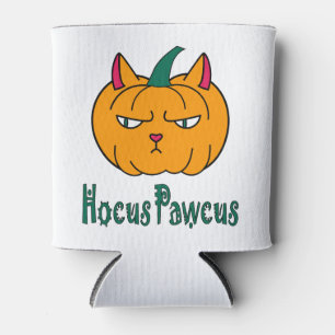 Rafraîchisseur Pour Canette Hocus pawcus citrouille d'Halloween chat roux magi