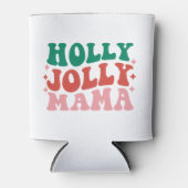 Rafraîchisseur Pour Canette Holly Jolly Mama - Fun Holiday Design (Devant)