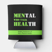 Rafraîchisseur Pour Canette HOMMES QUI PARLENT GUÉRIR Écritures personnalisées (Dos)