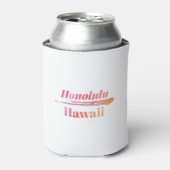 Rafraîchisseur Pour Canette Honolulu Hawaii Low Poly (Can devant)