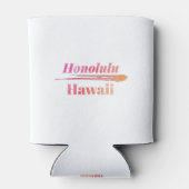 Rafraîchisseur Pour Canette Honolulu Hawaii Low Poly (Dos)