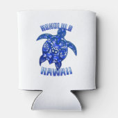 Rafraîchisseur Pour Canette Honolulu Hawaii Vacances Tortue Tribale (Dos)