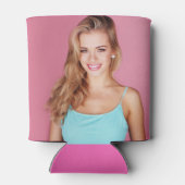 Rafraîchisseur Pour Canette Hot rose blanc 21e anniversaire Photo (Dos)