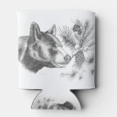 Rafraîchisseur Pour Canette Hotte en bois Ours noir (Dos)