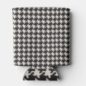 Rafraîchisseur Pour Canette Houndstooth Black White Pattern (Dos)