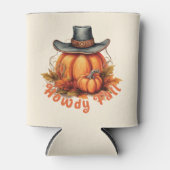 Rafraîchisseur Pour Canette Howdy Fall - Vibes d'automne rustiques (Devant)