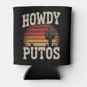 Rafraîchisseur Pour Canette Howdy Putos Funny Cactus Retro Vintage (Devant)