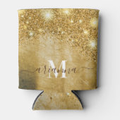 Rafraîchisseur Pour Canette Huile d'or et Parties scintillant (Devant)