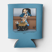 Rafraîchisseur Pour Canette Humour de travail Hilarié peut refroidir (Devant)