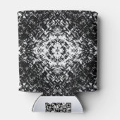 Rafraîchisseur Pour Canette Hypnotic Abstract Black And White Modern Art (Dos)