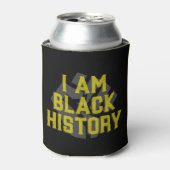 Rafraîchisseur Pour Canette I Am Black History - Black Fist Graphic Can Cooler (Can devant)