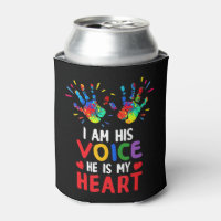 I Am Voice He Is My Heart Autism Awareness T-S
