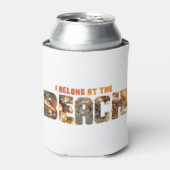 Rafraîchisseur Pour Canette I Belong at the Beach Shell Shirt (Can devant)