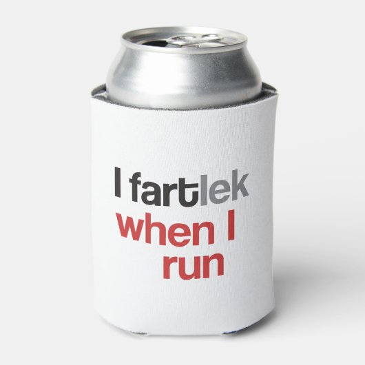 Rafraîchisseur Pour Canette I FARTlek quand je cours © - Funny FARTlek Runner (Can devant)