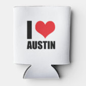Rafraîchisseur Pour Canette I Love Austin (Devant)