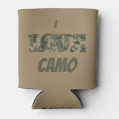 Rafraîchisseur Pour Canette I Love Camouflage Vert Brown | (Devant)