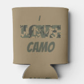 Rafraîchisseur Pour Canette I Love Camouflage Vert Brown | (Dos)