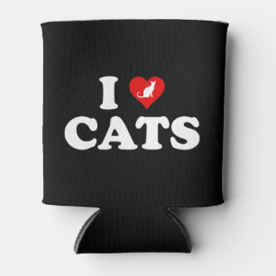 Rafraîchisseur Pour Canette I Love (Coeur) Chats
